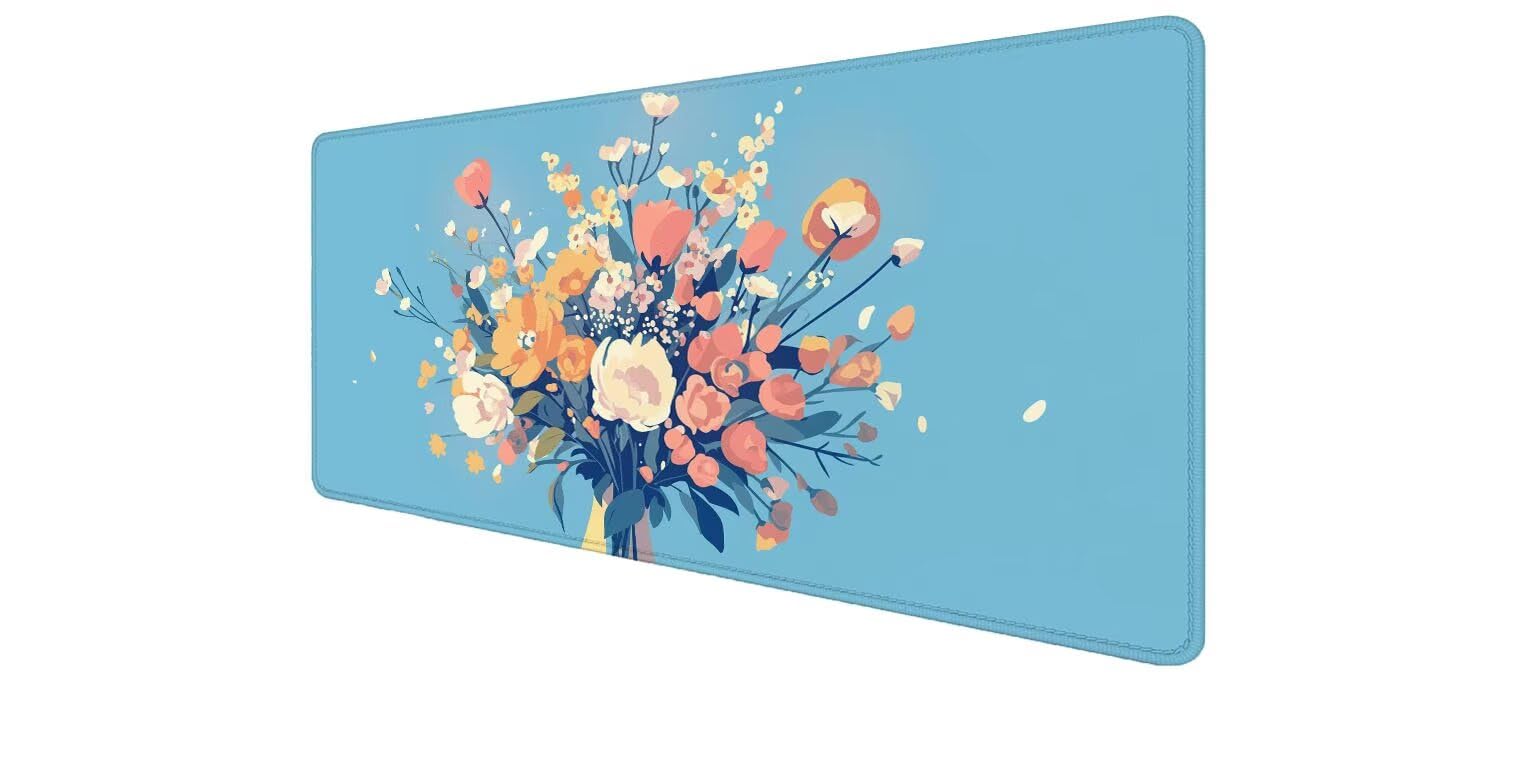 Tapis souris XXL de précision avec bords cousus et base antidérapante - 8