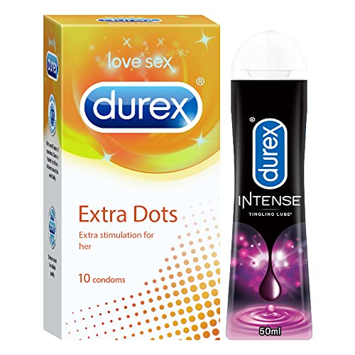 Image of Pleasure Packs (Durex Intense Tingling Lube 50ml, Extra Dots 10s)