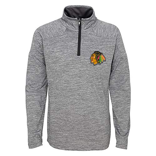 Reebok Chicago Blackhawks Youth Mid Season Lightweight 1/4-Zip2
