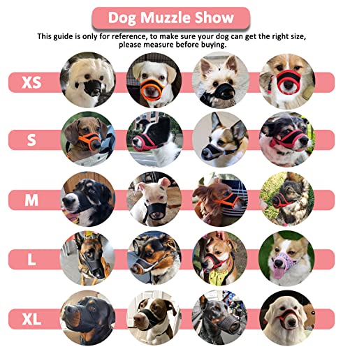Image of LUCKYPAW Dog Muzzle Anti Biting Barking and Chewing with Comfortable Mesh Soft Fabric and Adjustable Strap, Suitable for Small, Medium and Large Dogs(Pink Cake,M)