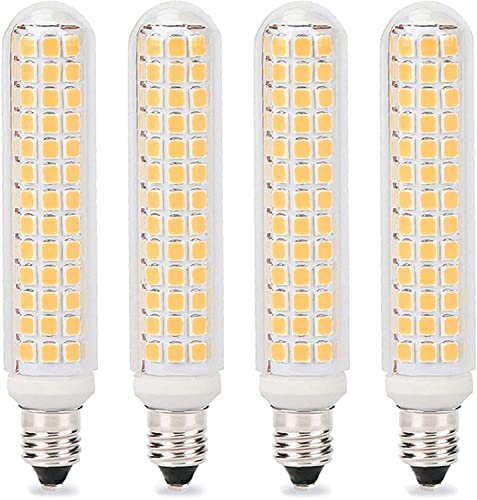 E11 LED Ampoule dimmable 13 W, équivalent 130 W, 134 perles LED 1300 lm 2835 SMD LED maïs ampoule AC 220 V pour éclairage de lustre, angle de faisceau 360°,Warm white,4 Pack