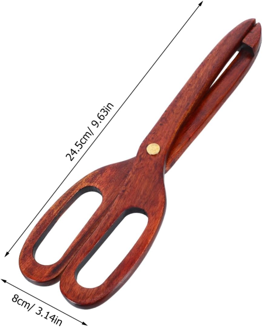 SHOWERORO Ergonomic Natural Serving Clamps for Toast Bread Pastry at Weddings Birthdays Parties Buffets Utensils for Effortless Food Handling