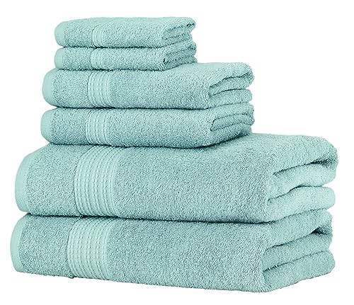 Nine West Luxury 6 Piece Towel Set, 100% Turkish Cotton Terry Cloth, Quick Drying, Highly Absorbent & Comfy, Includes 2 Bath Towels thumb #6