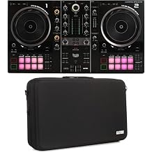 وحدة تحكم DJ ثنائية القناة Hercules DJControl Inpulse 500 مع حقيبة حمل خلاط DJ محمول واحترافي للمبتدئين والمحترفين