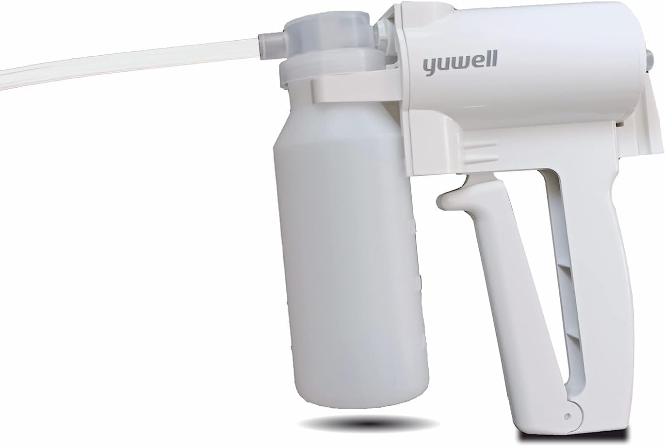 Yuwell Handheld Manual Suction Pump for Adults, portable suction machine for patient Hand Operated Design Overflow Safety Plastic Moulded (1 Year Warranty)