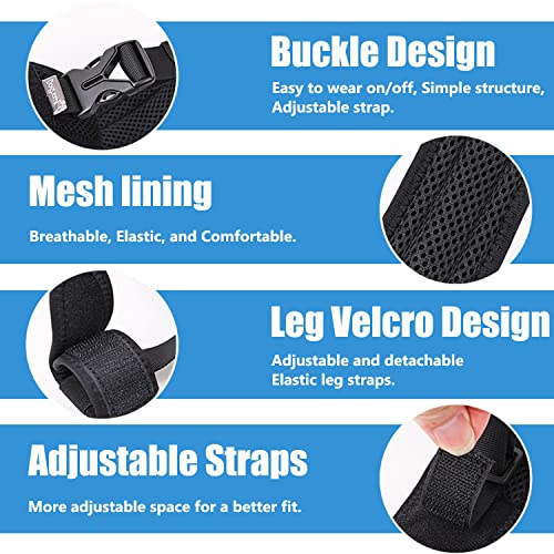 Image of Adjustable Dog Knee Brace,Dog ACL Hind Leg Brace,Support with Cruciate Ligament Injury, Joint Pain and Muscle Sore S