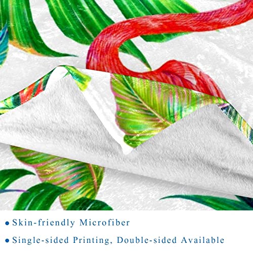 Couverture douce microfibre légère Flamingo plaid chaud canapé lit