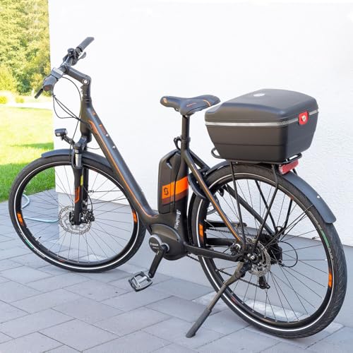 Westmark Touring Tresor – Fahrradkoffer für alle Gepäckträger, inkl. Befestigungsmaterialien und 3 Reflektorbändern, diebstahlsichere Befestigung – 14 Liter, 543022E6