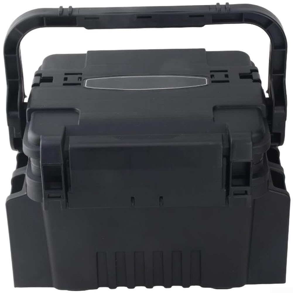 Grande scatola per attrezzatura da pesca con divisori mobili, porta ami portatile in EVA e tracolla, organizer multistrato per esche da pesca, custodia per attrezzi da pesca all'aperto