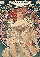 Carnet Ligna(c) Ligna(c) Affiche Mucha, Imprimerie Champenois 2019119528 Book Cover