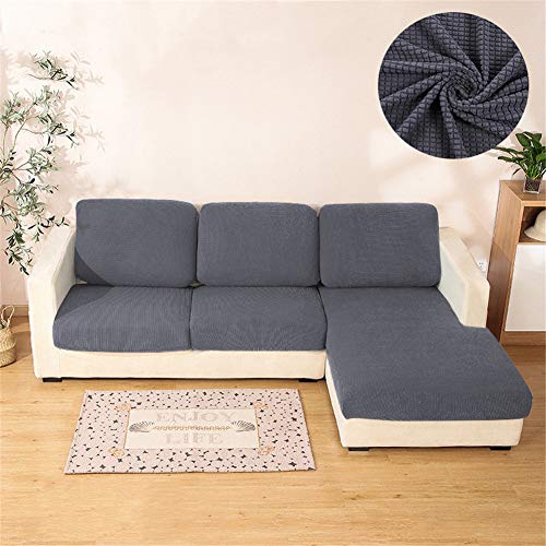 Sofa zitkussenhoezen tartan, bank kussenhoezen voor individuele kussens, onafhankelijke zitkussen hoezen stretch… - Afbeelding 3