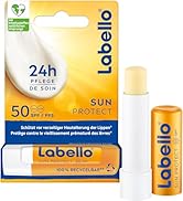 Labello Sun Protect SPF 50, waterproof lip care with high sun protection, mineral oil-free lip...