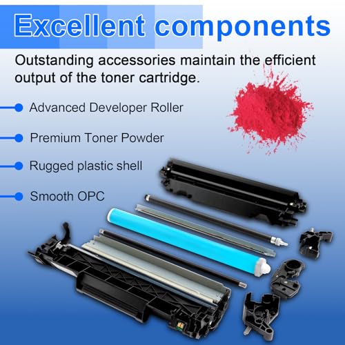 Image of NineLeaf 1 Pack Magenta Toner Cartridge Replacement for Brother TN227 TN-227 TN223 TN227M Work with HL-L3230CDN HL-L3290CDW DCP-L3550CDW MFC-L3770CDW HL-L3210CW Printer