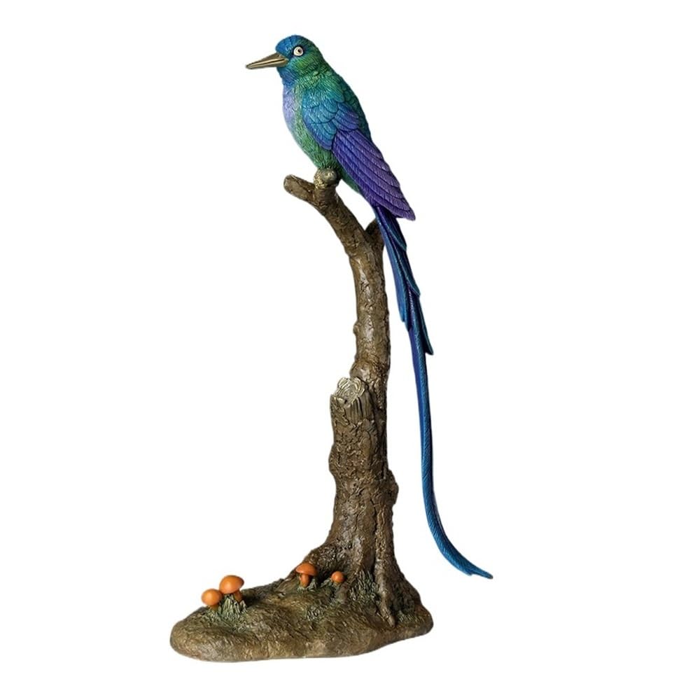 Décoration artisanale faite à main oiseau cuivre maison