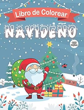 Paperback Libro de Colorear Navideño: Dibujos para colorear de Navidad para niños, Libro para colorear para niños de 4 a 8 años [Spanish] Book