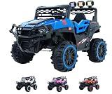 SELECTSHOP Carro Buggy Electrico Montable Para Niños Carrito de Control Remoto y Manejo Directo con Luces Estereo y...