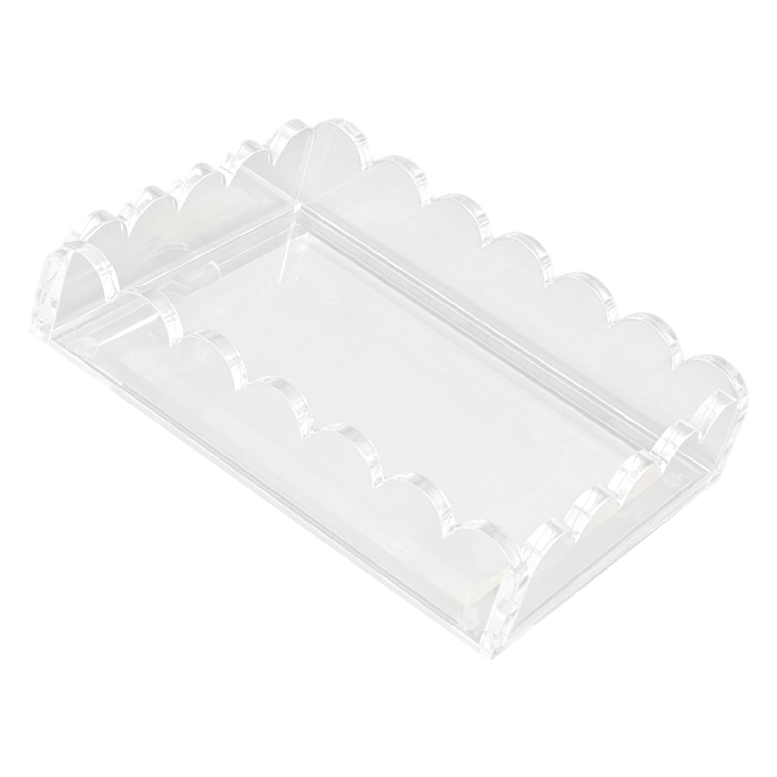 Elnwnnkc A Clear Handled Crylic Organizer Tray For Kitchen Counter Dining Room Vanity Tabletop Display Nd Home Decoration Use Counter Tray