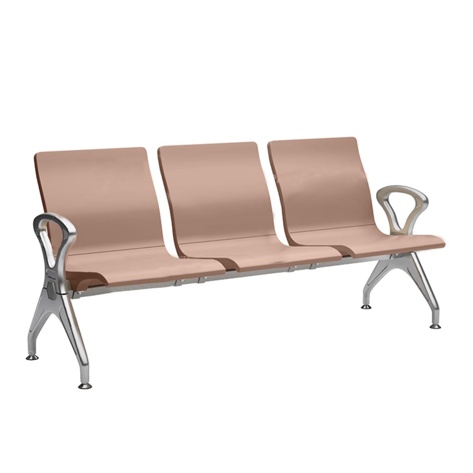SaryEdge Ergonomic Chairs with Armrests, Airport Reception Bench, Office Lobby Seating, Conference Room Guest Chairs for s, Salons, and Banks,Brown-183cm/72in,Brown-183cm/72in