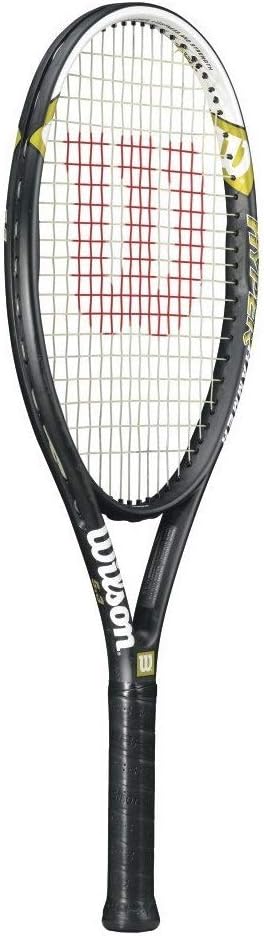 Hyper Hammer 5.3 Strung Tennis Racket (Black/White, 4 1/8)