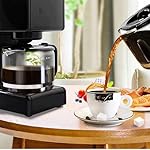 QJRGUY 0.75L Filter Coffee Machine, 7-Cup Capacity with Timer, Boil-Dry Protection, Reusable, and Pause & Pour Function - Image 4