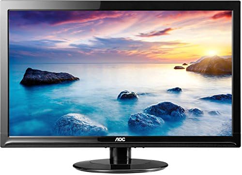 AOC E2425SWD 24-Inch Wide LCD Monitor (1920x1080 Optimum Resolution, 20M:1 DCR, DVI-D and VGA connectivity) Black
