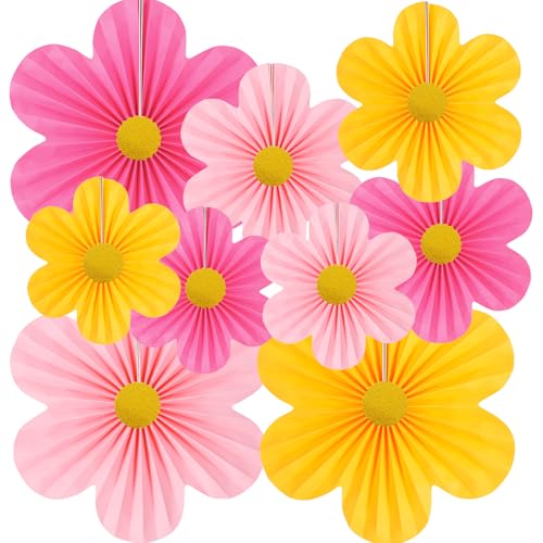 Yuxiou Pink Party Decorations Paper Flowers