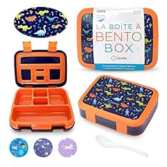 Blue Orange Dinosaur Bento