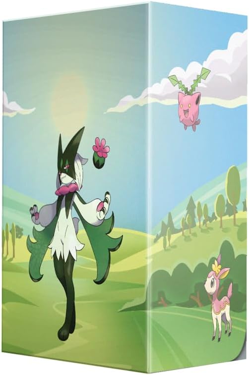 Gallery Series: Morning Meadow Full View MTG Deck Box - Vibrant Grass-Type Pokémon Art - Commander Deck Box with Secure Lid - Archival-Safe Storage for Deck Box MTG - 75 Card Capacity