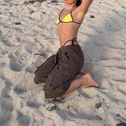 Women's Cargo Jeans High Waist Loose Fit Stretchy Distressed Denim Pants Multi-Pockets Casual Workwear Streetwear3