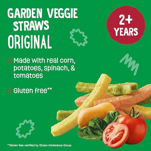earth39s best organic kids snacks sesame street toddler snacks organic garden veggie straws for toddlers 2 years and older original multipack 5 oz bags 12 count