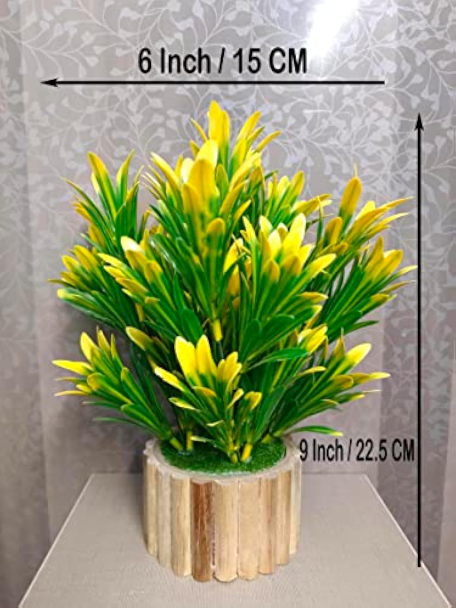 Bamboo Leaves Small Green Artificial Plant, Home Decor