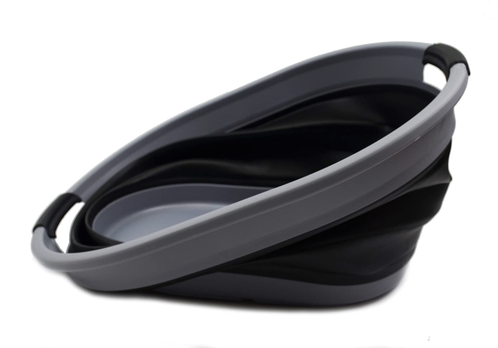 Cesto Portabiancheria Bambù Conico Grigio – Avilia Home - Foto 6