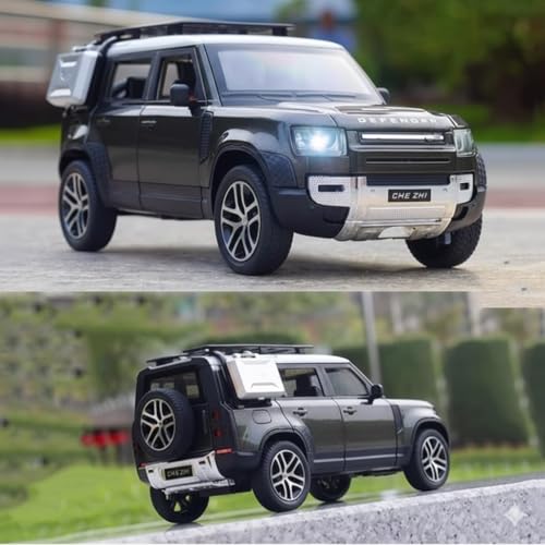 Image of Diecast Range Rover Defender Model - 1:32 Scale SUV Toy with Light & Sound, Alloy Car for Kids & Collectors, Realistic Pull-Back Vehicle, Gift for Boys & Car Lovers (Color As Per Stock)