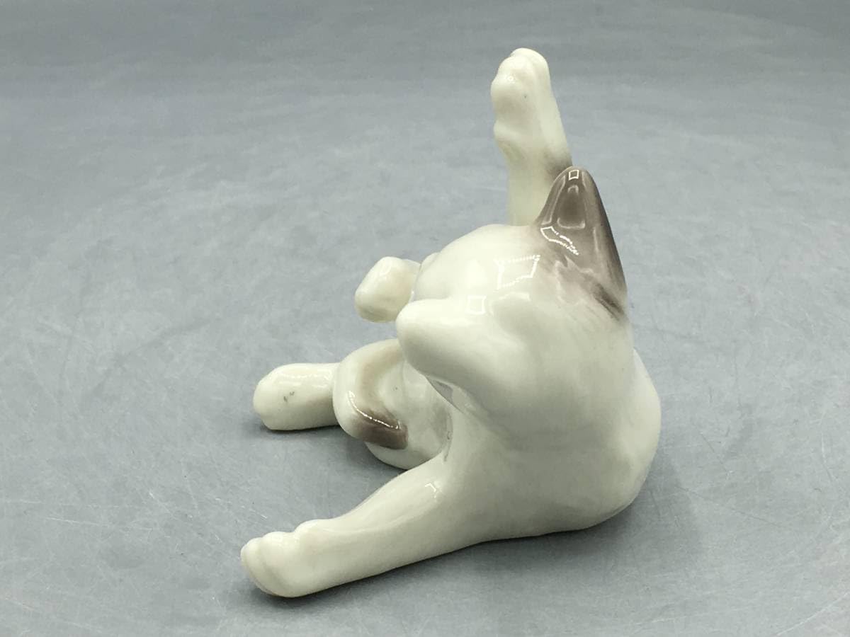 Amazon.co.jp: ロイヤルコペンハーゲン 猫 置物 フィギュリン 陶器