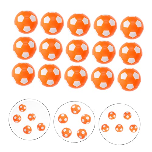 Clispeed 15Pcs Playthings Desk Soccer Tabletop Game Replacement Accessories Football Footballs Top Mini For Gifts Foosball Plastic Table Toys Machine Balls Funny Desktop #TOP3