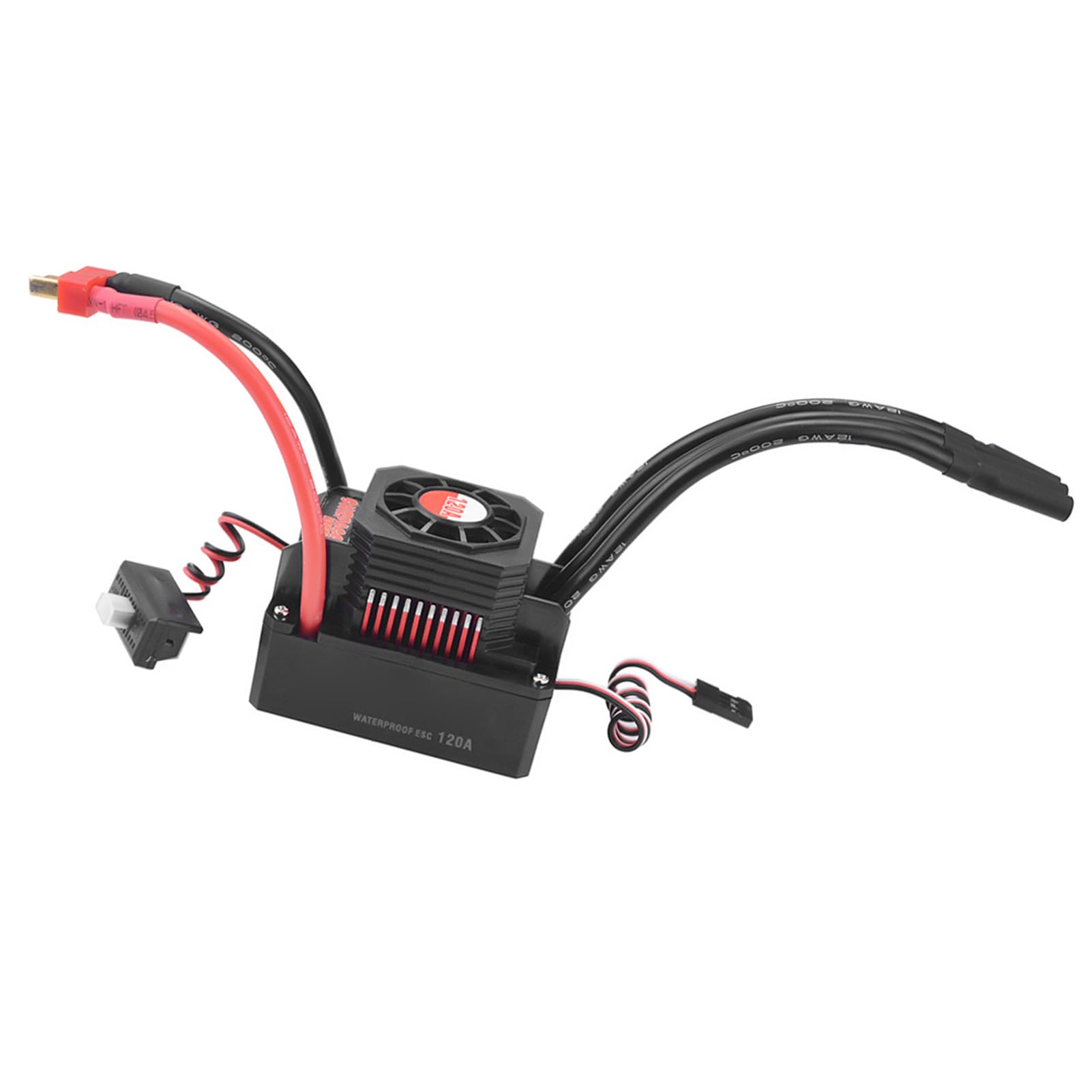 Miernik prędkości 120A bezszczotkowy ESC Wodoodporny elektryczny regulator prędkości do 1/8 1/10 RC Offroad