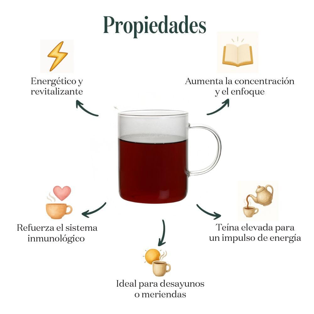 TEA SHOP - Té Negro Earl Grey Special 100g - 50 Tazas - Formato a Granel - Black tea - Earl Grey - En Hojas - Energizante y Antioxidante — view 3