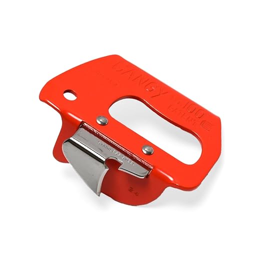 GANGY 2 in 1 Can Opener and Bottle Opener Made in Japan Steel Body with Stainless Steel Blade Compact Easy to Use Kitchen Tool (#100 Small)