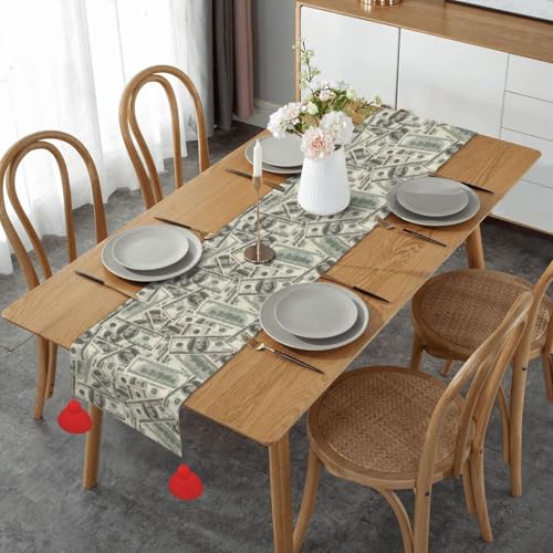 Chemin de table imprimé argenté de Noël pour une décoration de table festive réussie - 2