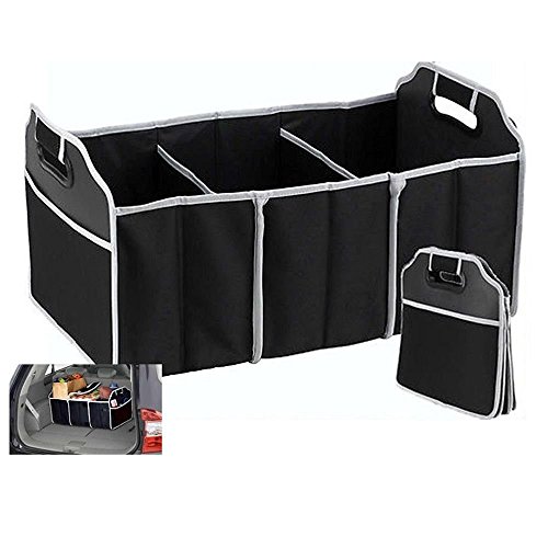 TZIPCO'S Portable Collapsible Folding Flat Trunk Auto Organizer for Car SUV Truck Van,21 X 12.5 X 12.5