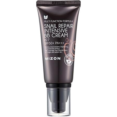 MIZON Snail Repair Blemish Balm, Multifunctional BB Cream with Snail Mucus Filtrate, Skin Care and Makeup Coverage, Strenghtens Skin Elasticity, Improves Fine Wrinkles (#27)