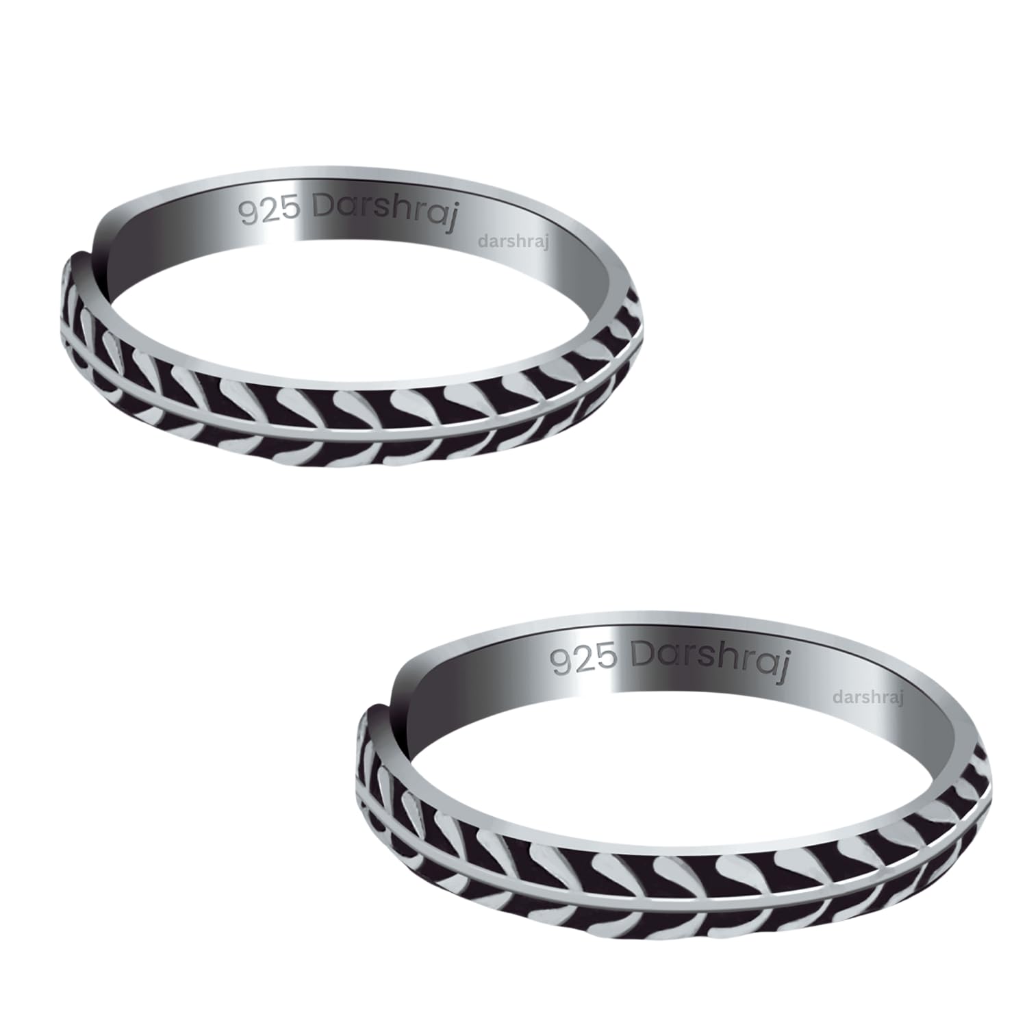 DARSHRAJ JEWELLERS 925 Sterling Silver Chandi Black Toe Ring Silver For Women (2.5gm) (B07X4WNTWQ) Amazon Price History, Amazon Price Tracker