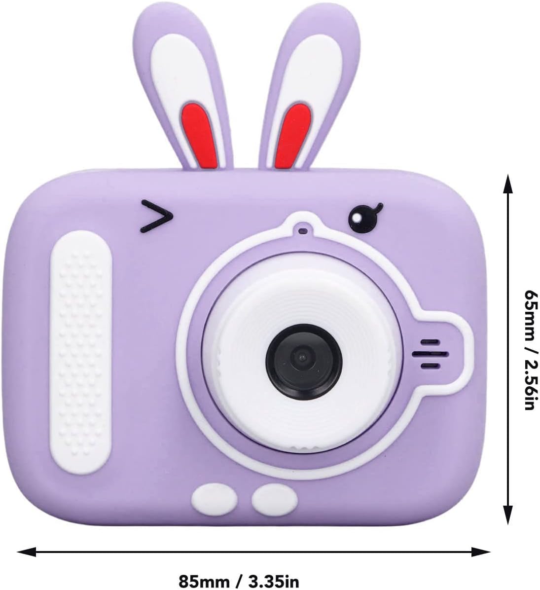 Children Digital Camera 20MP with 2 Inch Color Display, 400mAh USB Rechargeable - HD 1080P Video, Auto Focusing, AI Face Recognition, Silicone Protective Cover for Kids and (Purple)