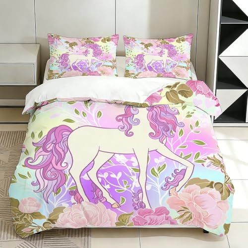 Housse de couette licorne douce pour offrir des nuits magiques et sereines à votre ado - 8