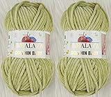 Himalaya Dolphin Baby Yarn Knitting Yarn 2 Skeins 264 Yards 2x100gram Super Bulky Baby Blanket Yarn (80359)