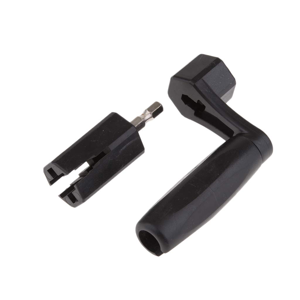 10er-Set Multifunktions-Instrumente Saitenkurbel schwarz Gitarre Bass Bridge Pin Puller