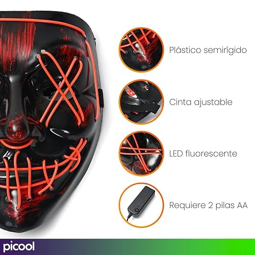 Review de Mascaras led purga favoritos de las personas. 21 Imagen adicional