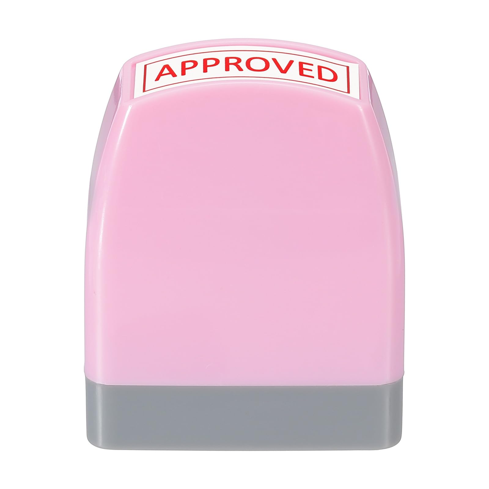 PATIKIL Timbro Approvato Autoinchiostrante, Inchiostro Rosso Timbri per Ufficio Timbro Personalizzato Messaggio Preinchiostrato Ricaricabile, Rosa