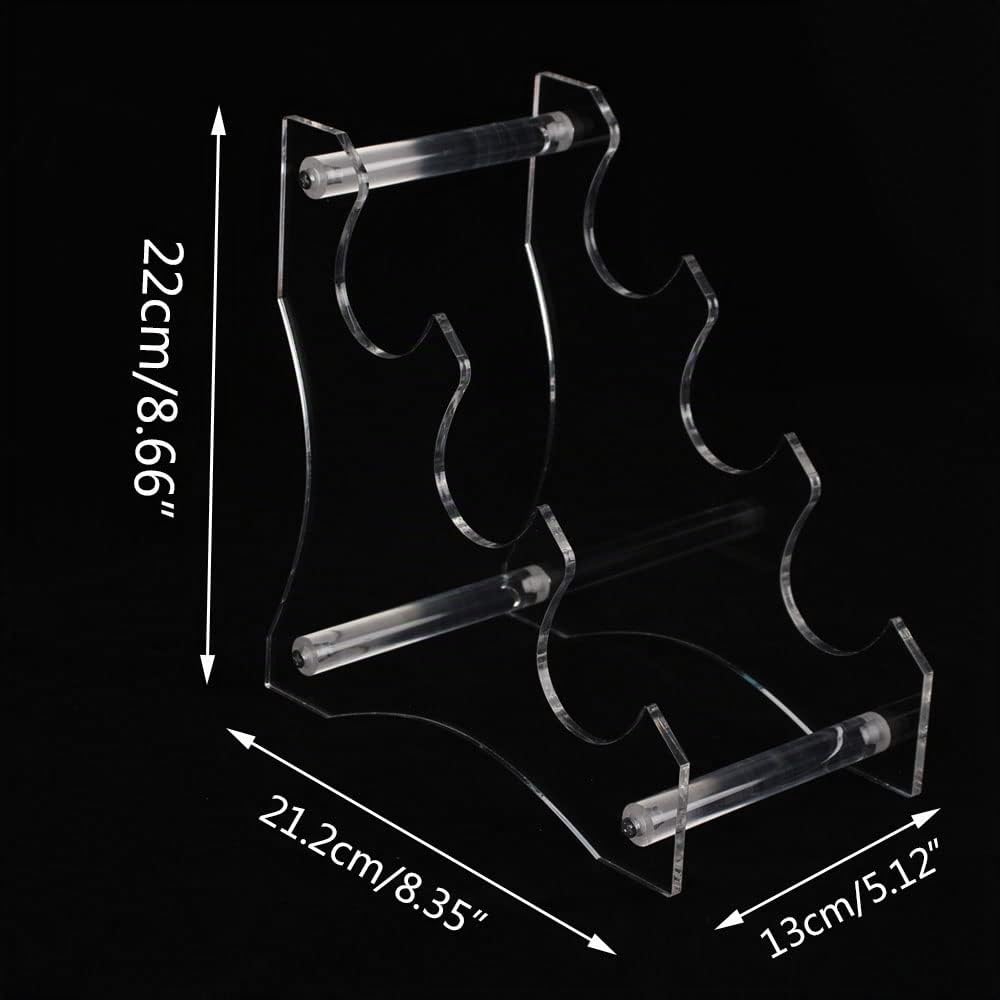 WANLIAN Support de sabre laser en acrylique à 4 étages pour sabre laser - Étagère de présentation en acrylique - Convient pour les épées, sabres laser (transparent)