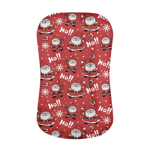 Image of ZOUTAIRONG Funny Santa Claus Bassinet Sheetsack Bassinet Sheets for Christmas Unisex Fitted Baby Bassinet Sheets Set for Standard Bassinets for Baby Boys or Girls